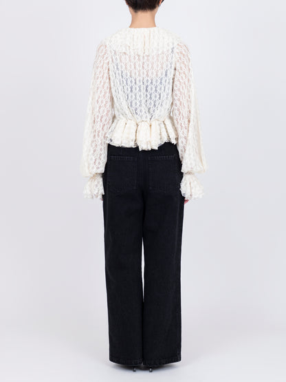 Dentelle Géométrique Blouse