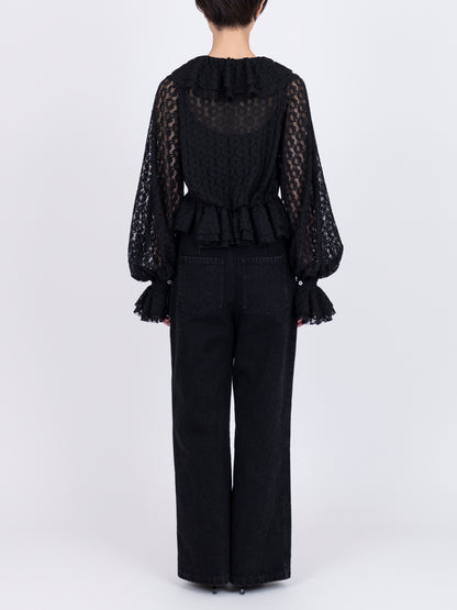 Dentelle Géométrique Blouse