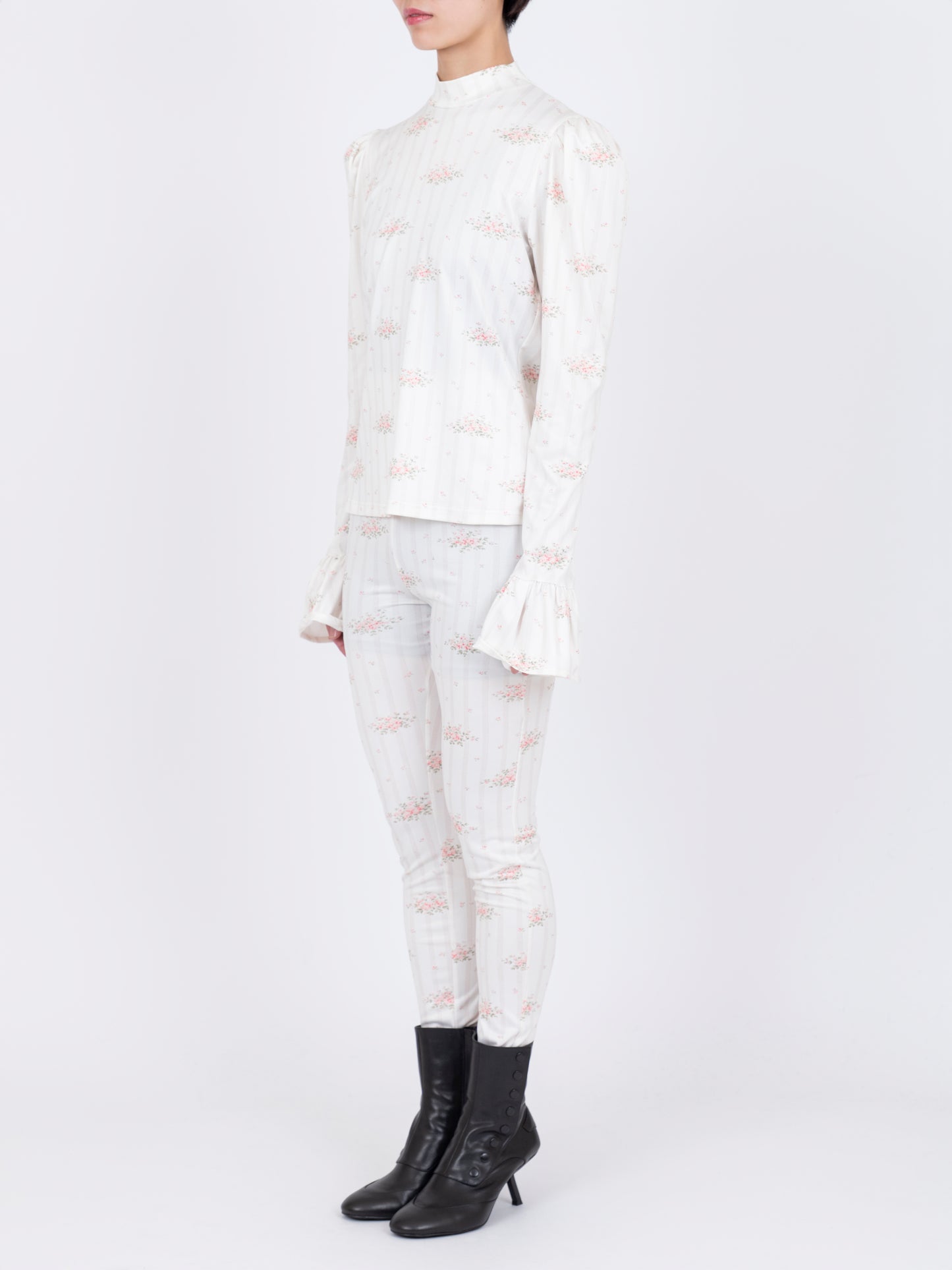 Printed Puff Top