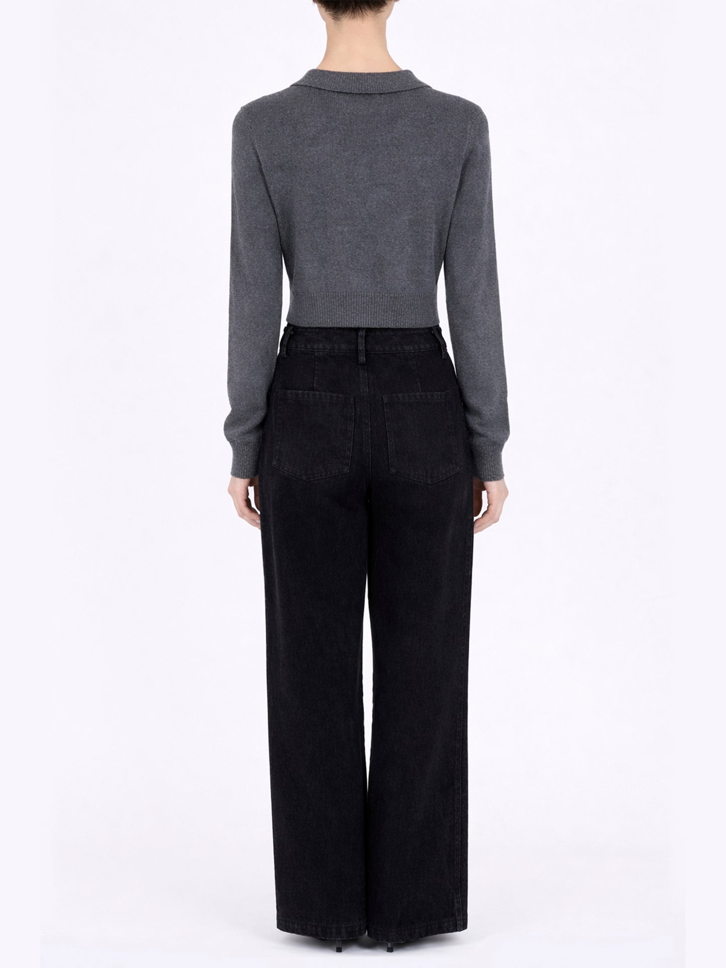 Rose Hand Broderie  Crew Cardigan