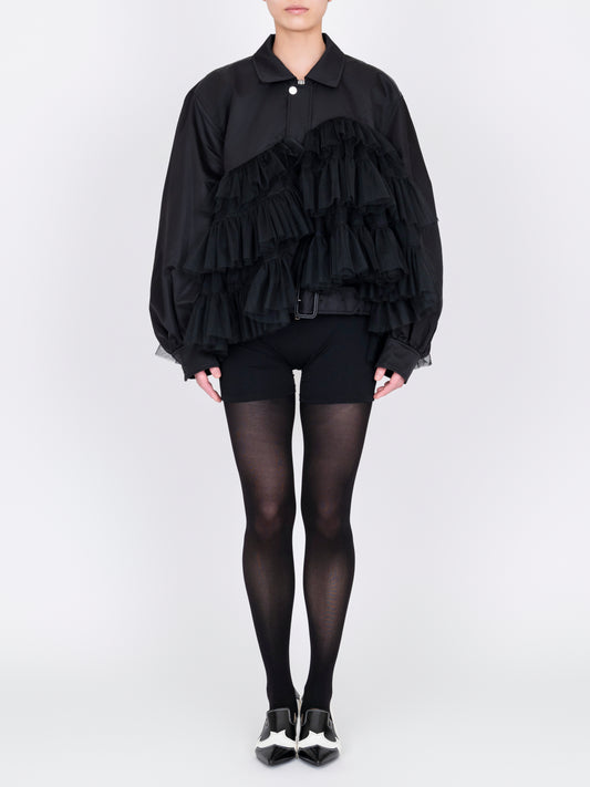 Tulle Bomber Jacket
