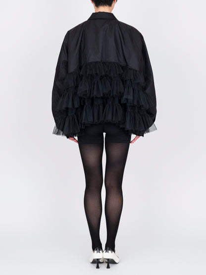 Tulle Bomber Jacket