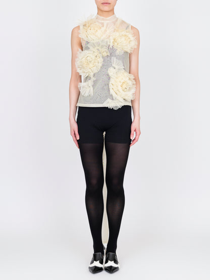 Flower Tulle Top