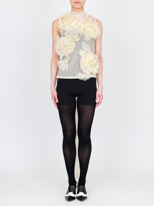 Flower Tulle Top