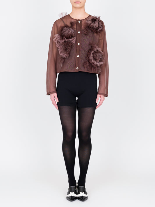Flower Tulle Cardigan