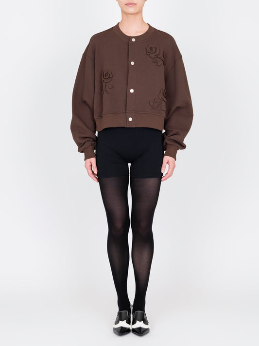 Flowr Applique Jersey Cardigan