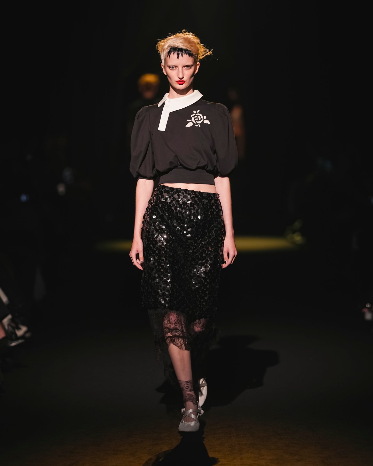 ''La Fleur'' Sequins Skirt