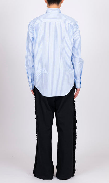 Ribbon Detail Stripe Shirt
