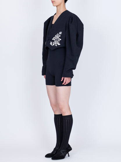 Hand Embroidered Taille Blazer