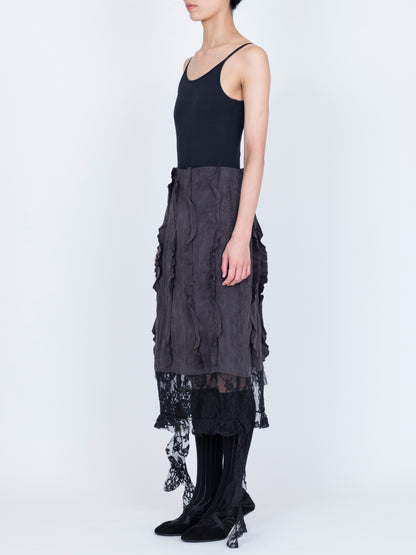 Boudoir Satin Skirt