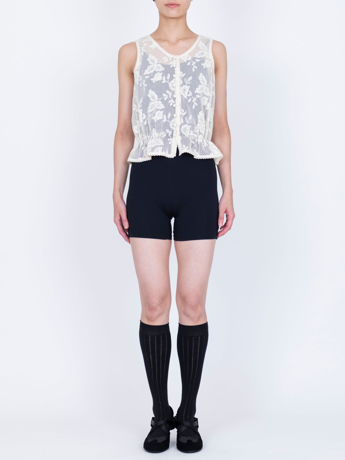 Embroidered Lace Tank
