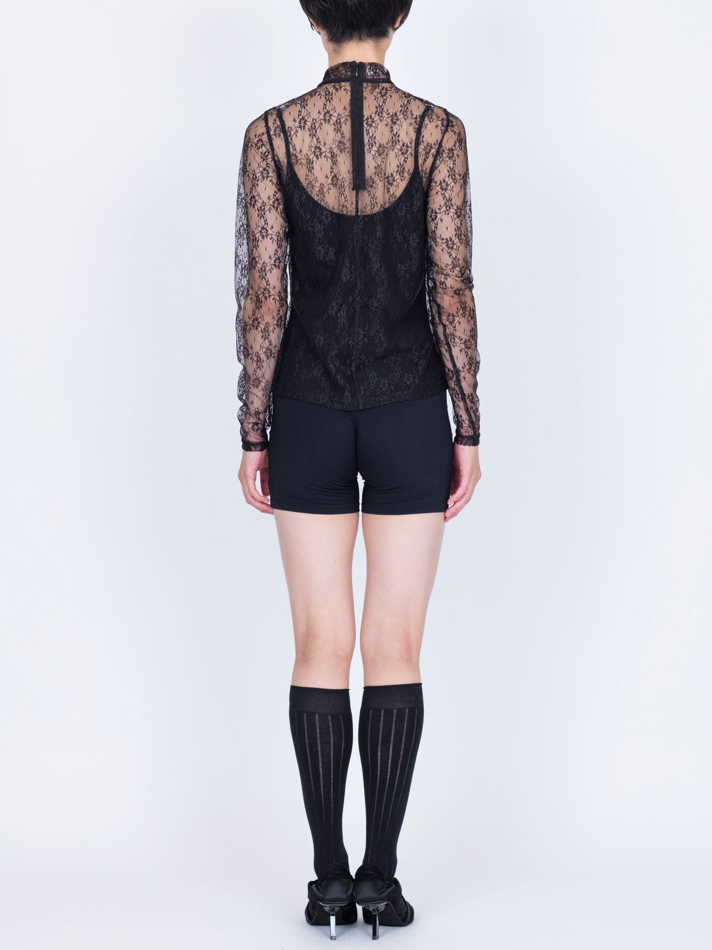 Gossamer Lace Maillot Top